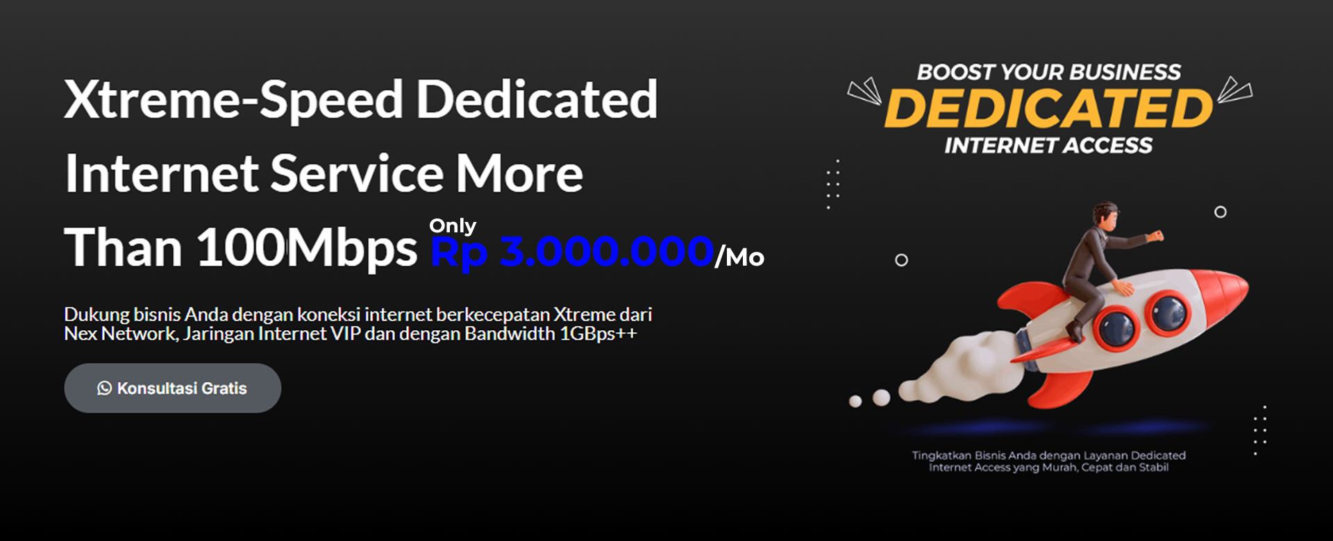 Internet Dedicated 100mbps